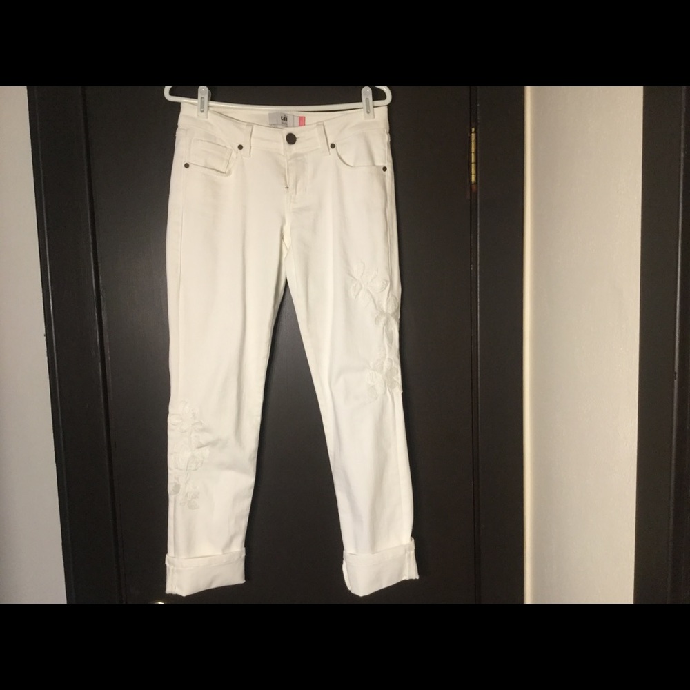 Cabi White Slim Boyfriend #5490
